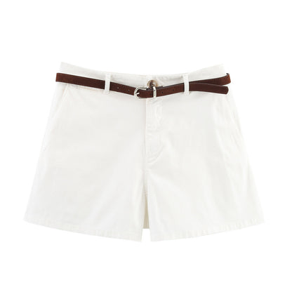 Summer Sense Versatile Casual Shorts With Belt