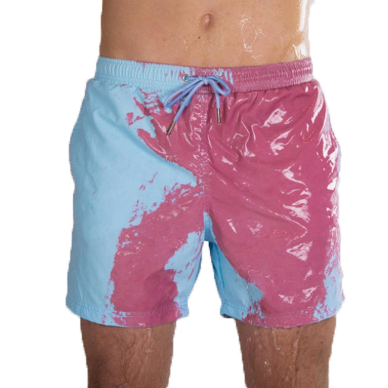 Magic Color Change Beach Swimming Shorts