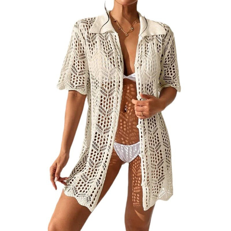 Knitted Beach Bikini Throwover