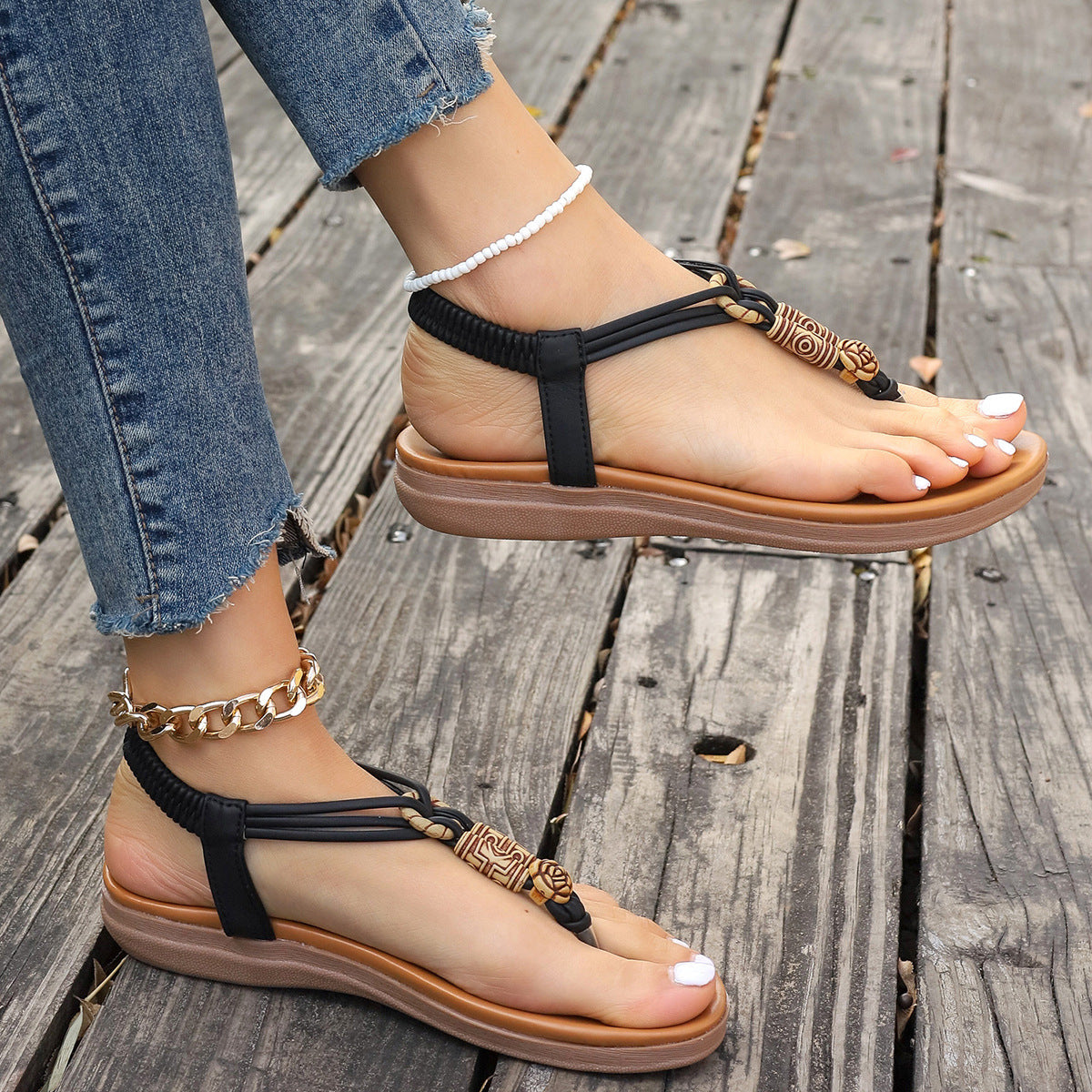 Flat Sandals Summer Roman Shoes