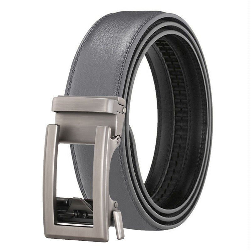 Men's Genuine Leather Belt Alloy Buckle