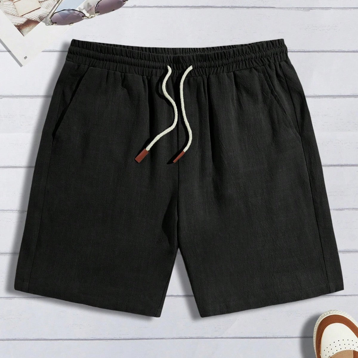 Thin Linen Shorts Men's Loose Fit Casual Shorts