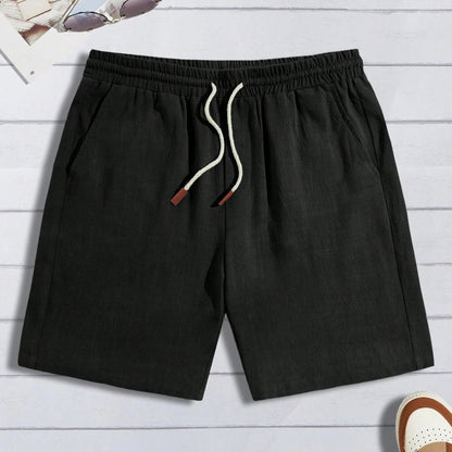 Thin Linen Shorts Men's Loose Fit Casual Shorts