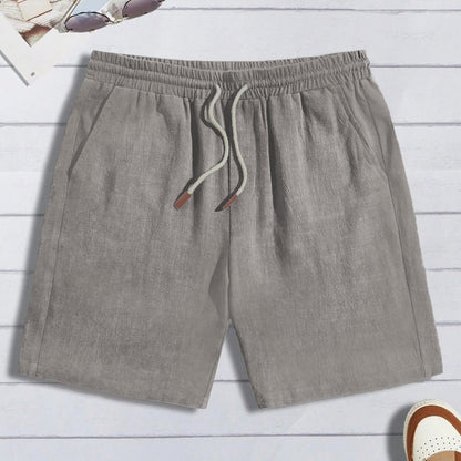 Thin Linen Shorts Men's Loose Fit Casual Shorts