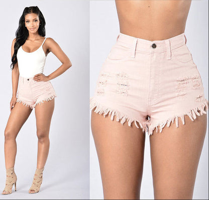 Frayed Denim Shorts Women's Hot Pants
