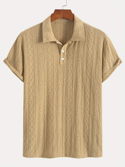 Breathable Hollow-out Lightweight Mens T-Shirt