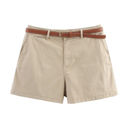 Summer Sense Versatile Casual Shorts With Belt