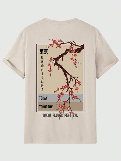 Today Tomorrow Tokyo Flower Festival Cotton T-Shirt