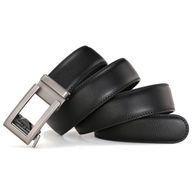 Men's Genuine Leather Belt Alloy Buckle