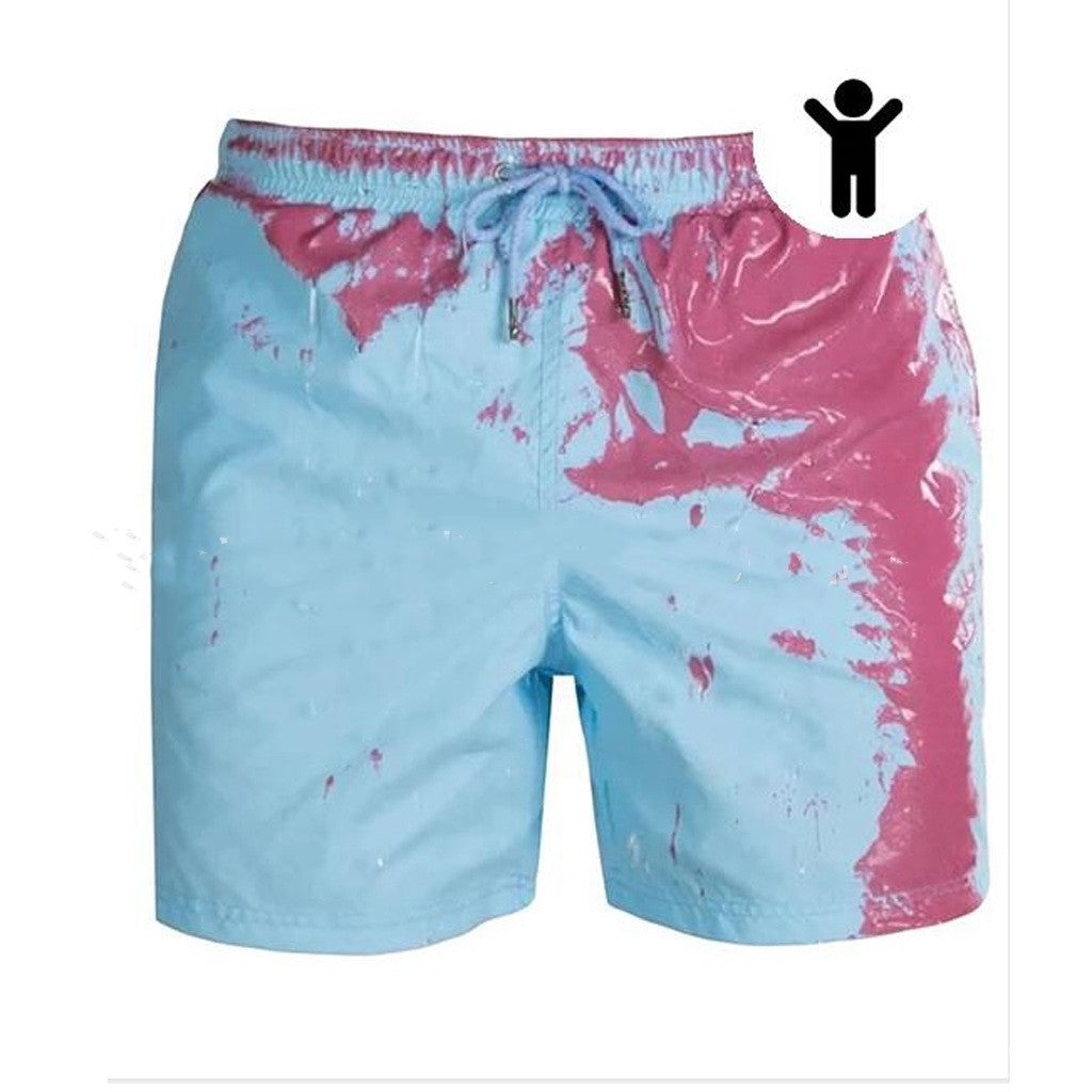 Magic Color Change Beach Swimming Shorts