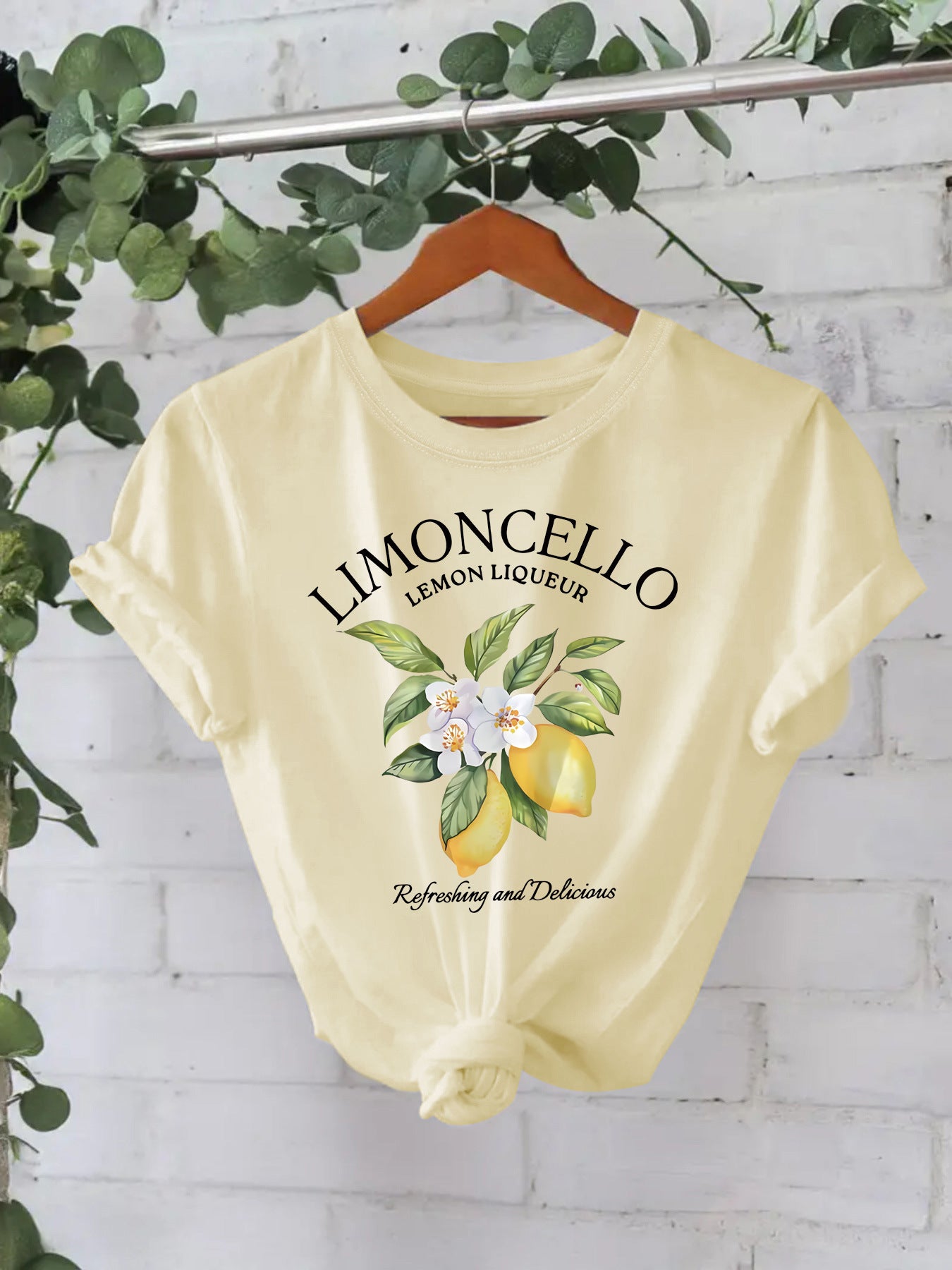 Round Neck Limoncello T-shirt Cotton