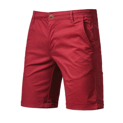 Straight Casual Chino Shorts Slim Fit