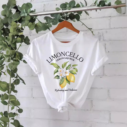 Round Neck Limoncello T-shirt Cotton