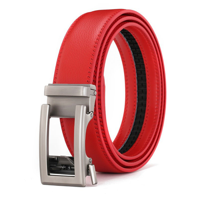 Men's Genuine Leather Belt Alloy Buckle