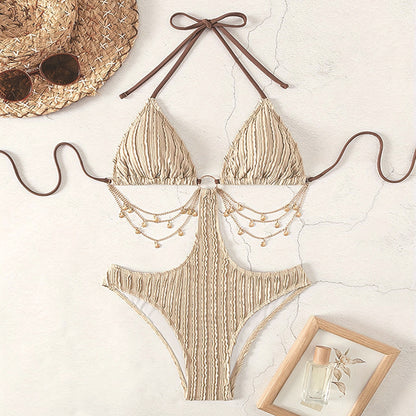 Lace-up Sexy Cutout One-piece Swimsuit