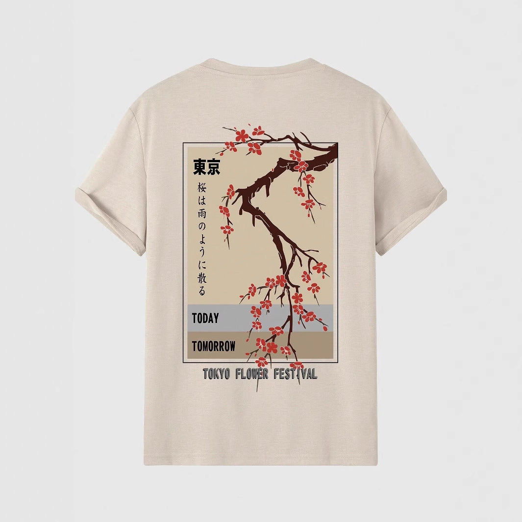 Today Tomorrow Tokyo Flower Festival Cotton T-Shirt