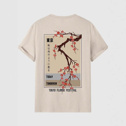 Today Tomorrow Tokyo Flower Festival Cotton T-Shirt