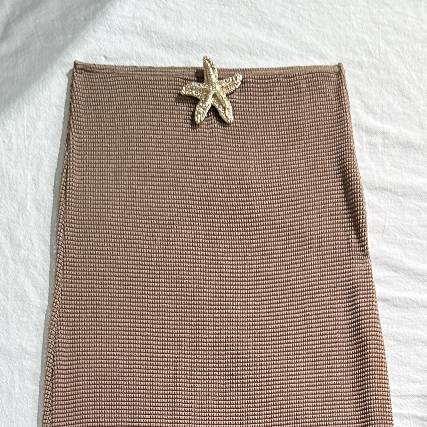 Bikini with Gold Starfish Three Pieces Set