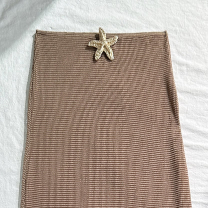 Bikini with Gold Starfish Three Pieces Set