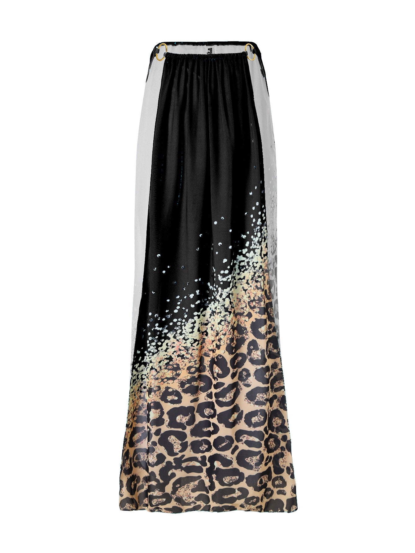 Bikini Leopard Print 3pieces Set Halter Neck