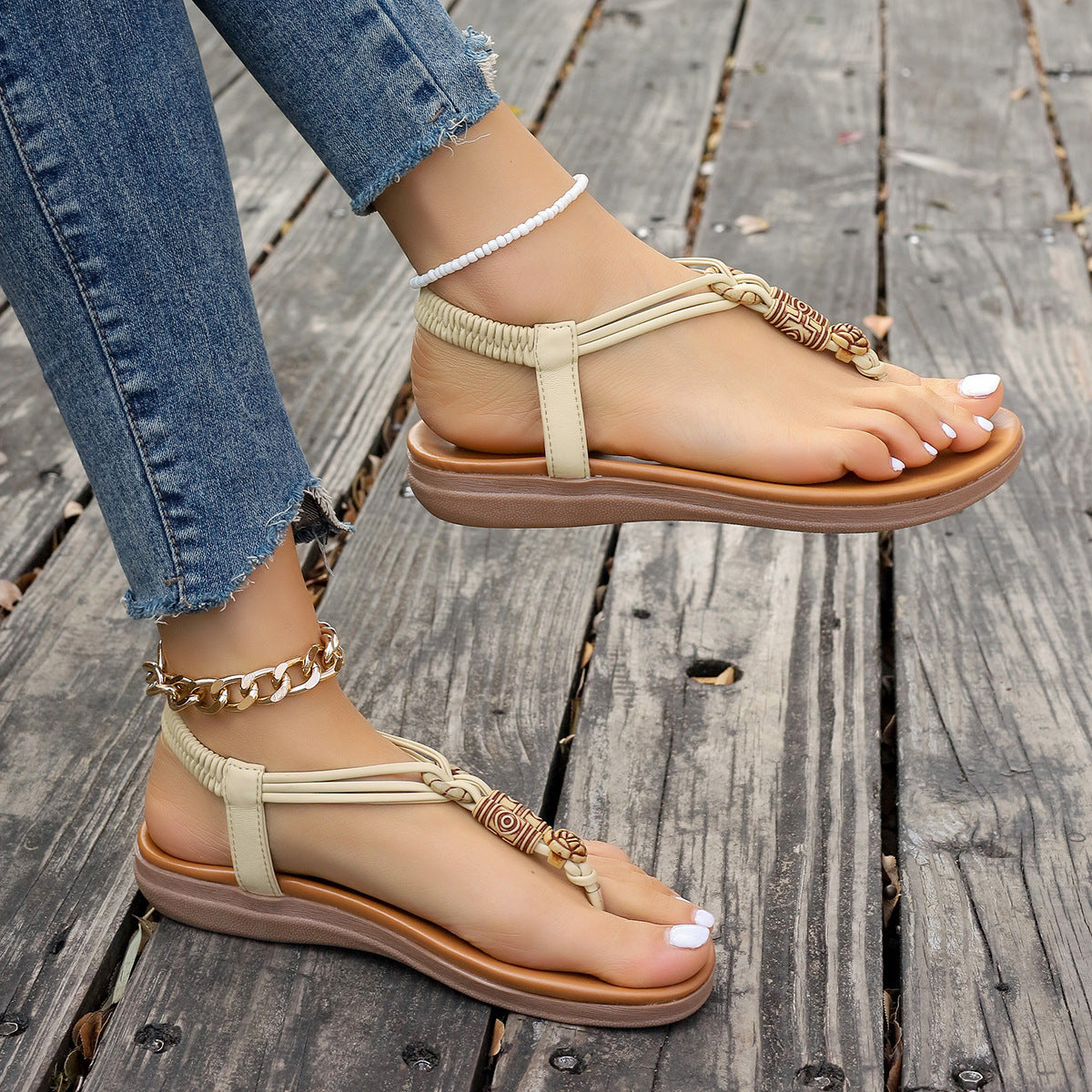 Flat Sandals Summer Roman Shoes