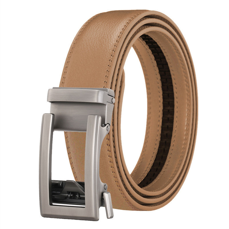 Men's Genuine Leather Belt Alloy Buckle