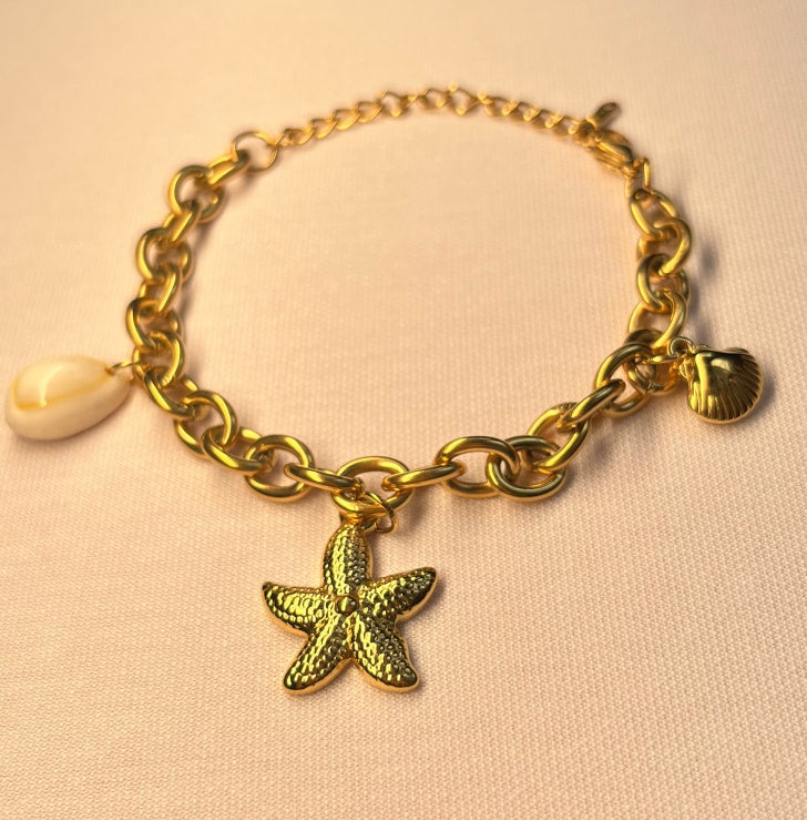 Starfish Pearl Bracelet