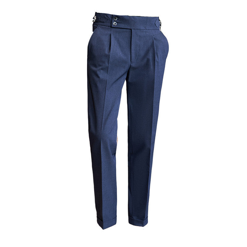 High Waist Smart-Casual Slim Fit Trousers