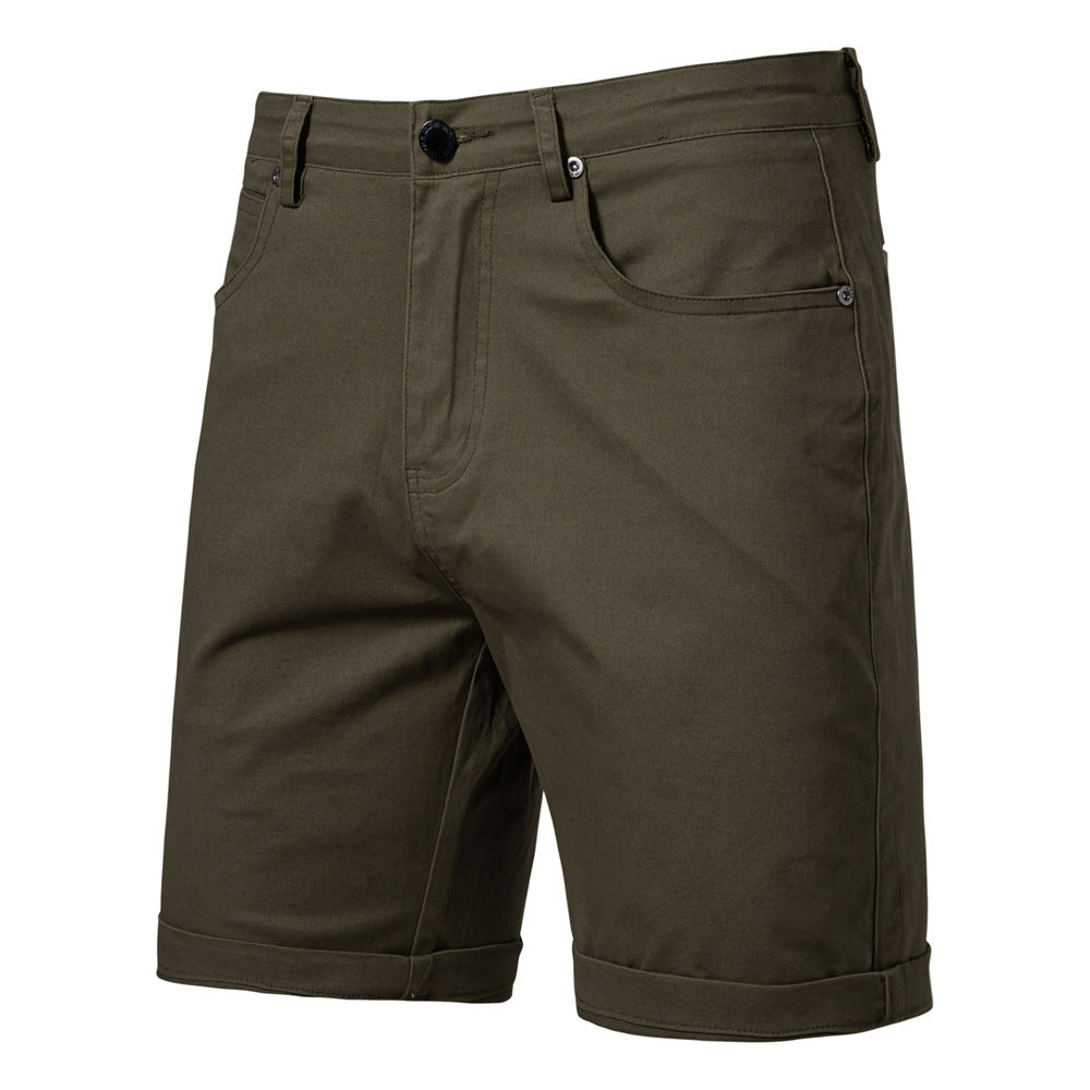 Straight Casual Chino Shorts Slim Fit