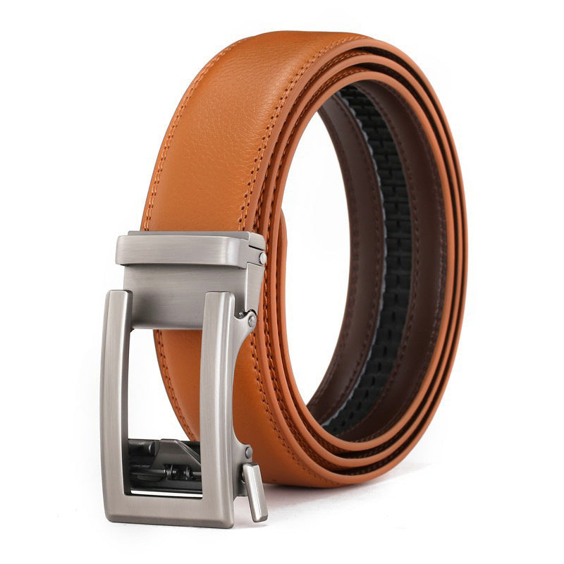 Men's Genuine Leather Belt Alloy Buckle