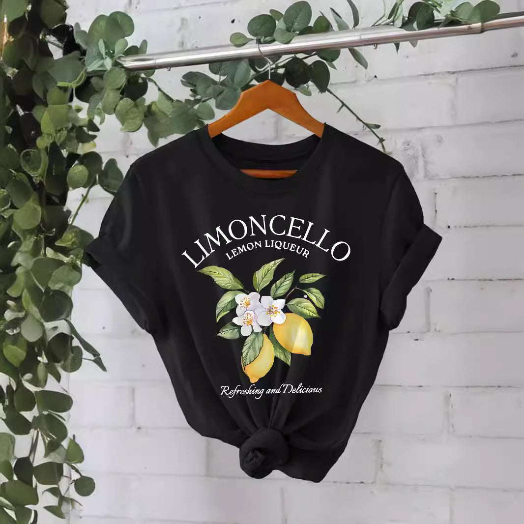 Round Neck Limoncello T-shirt Cotton