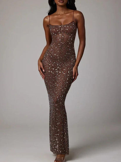 Ohpolly Dress Sexy Mesh Suspenders Dress