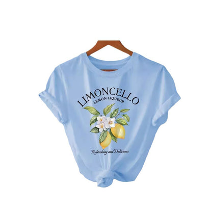 Round Neck Limoncello T-shirt Cotton