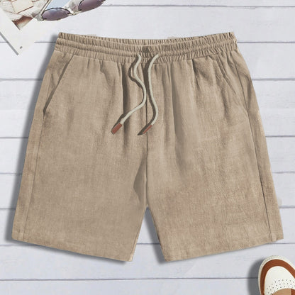 Thin Linen Shorts Men's Loose Fit Casual Shorts