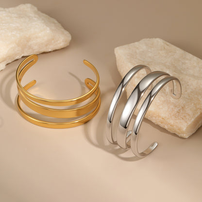 Stainless Steel Simple Opening Bracelet