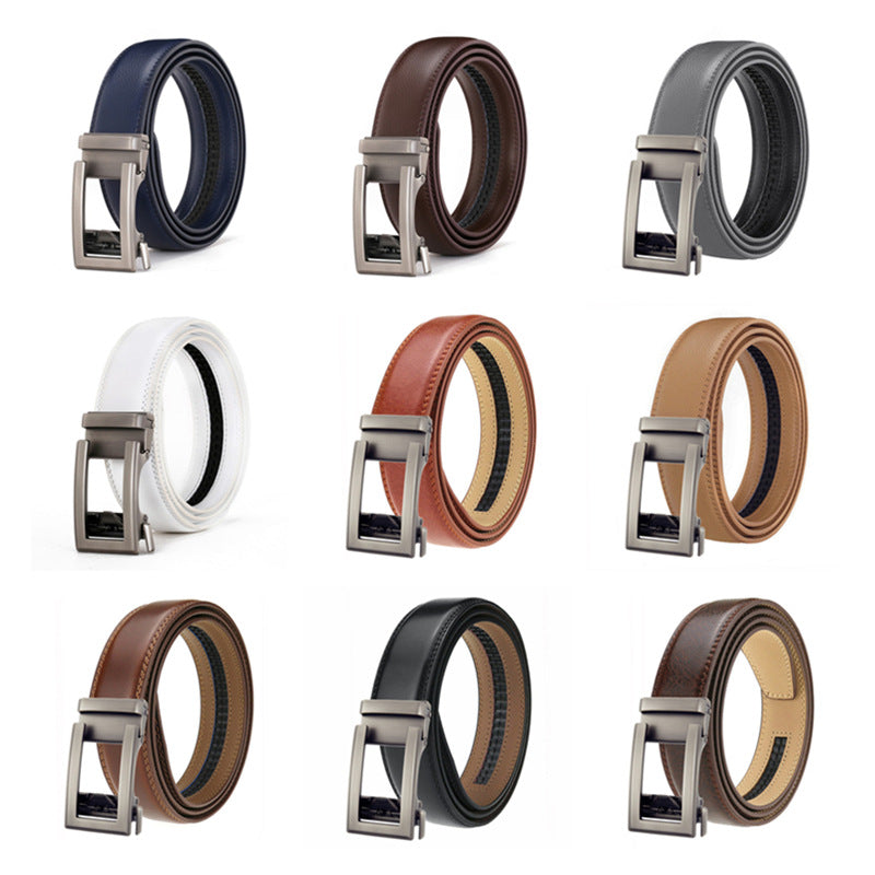Men's Genuine Leather Belt Alloy Buckle