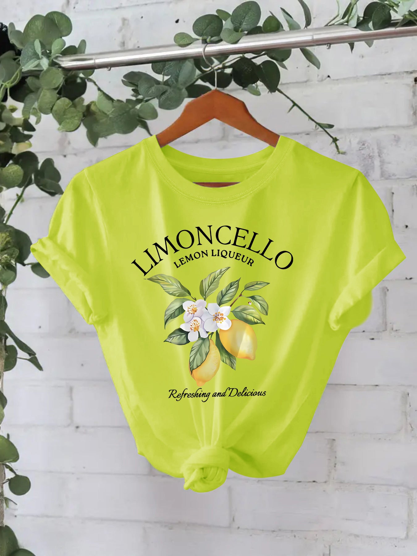 Round Neck Limoncello T-shirt Cotton