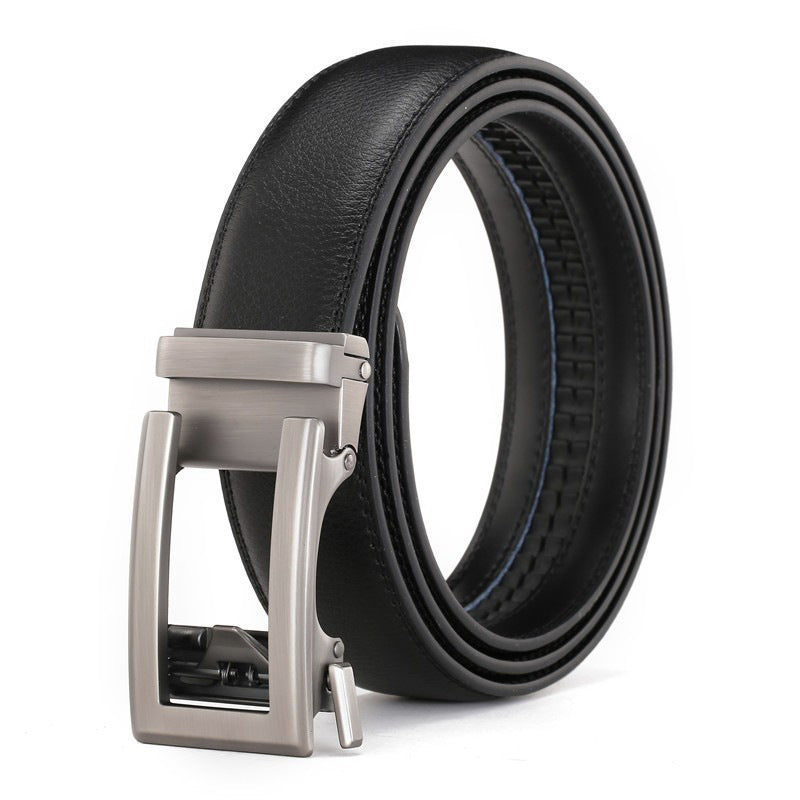 Men's Genuine Leather Belt Alloy Buckle