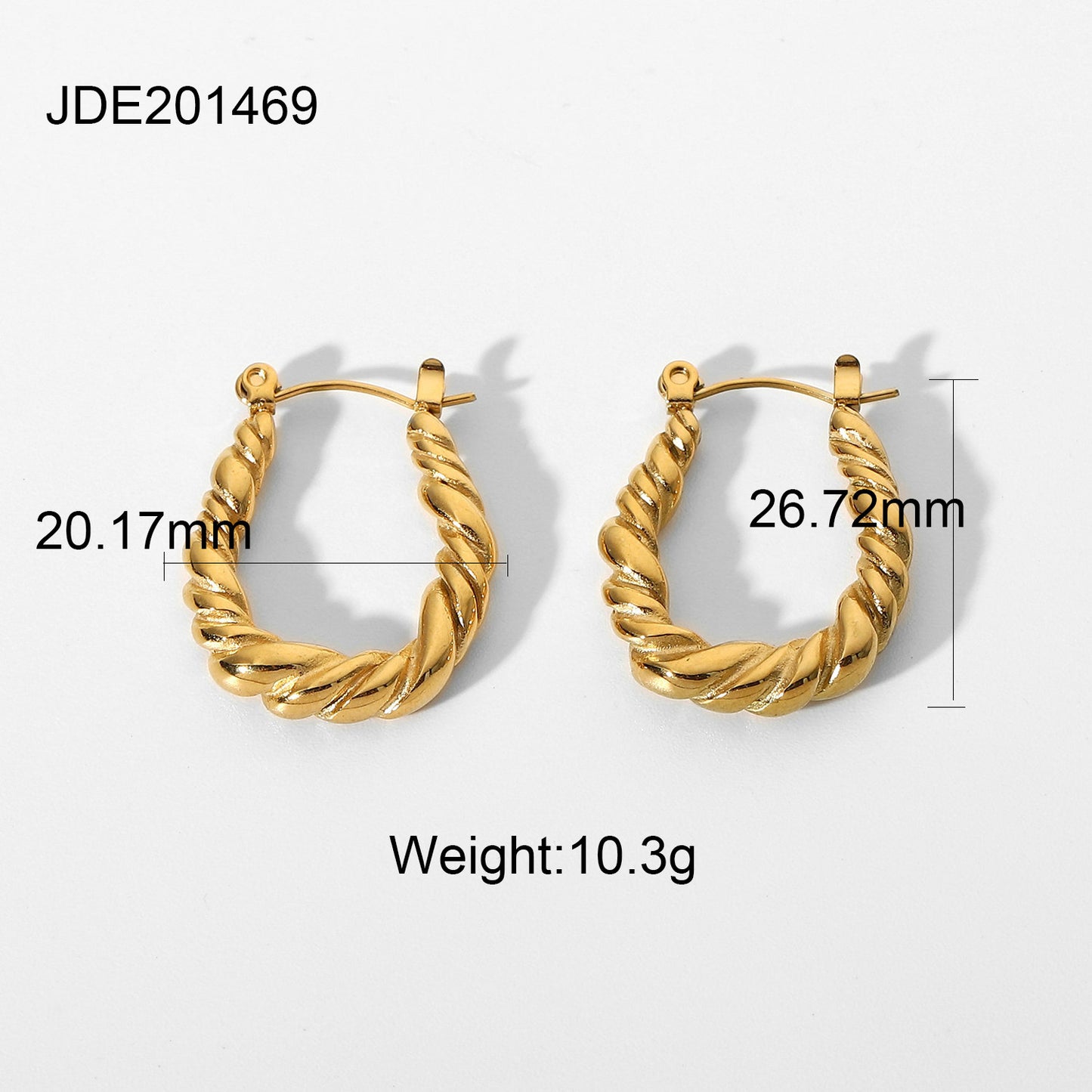 Temperament Circle Earrings Jewelry Accessories Stainless Steel