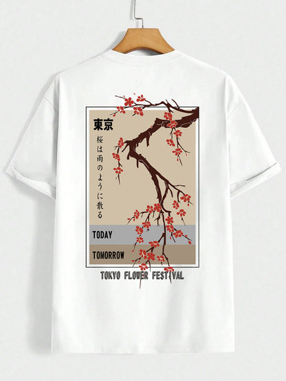 Today Tomorrow Tokyo Flower Festival Cotton T-Shirt