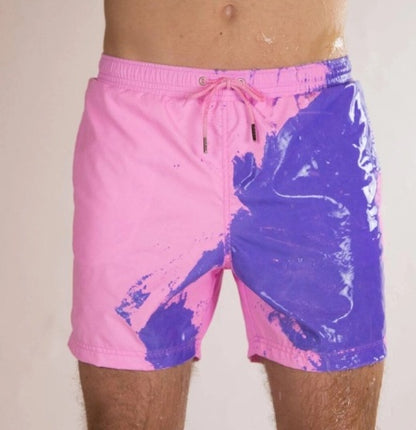 Magic Color Change Beach Swimming Shorts