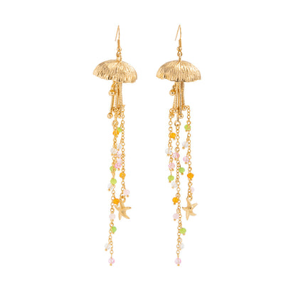 Starfish Jellyfish Metal Alloy Earrings