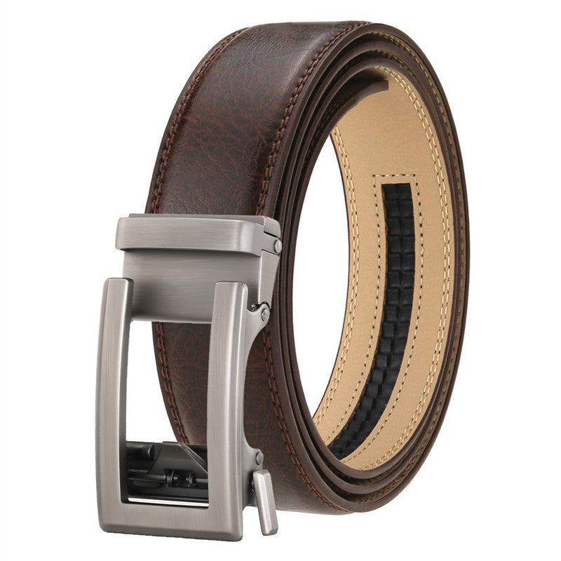 Men's Genuine Leather Belt Alloy Buckle