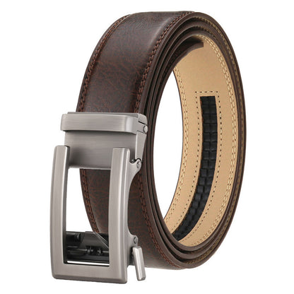 Men's Genuine Leather Belt Alloy Buckle