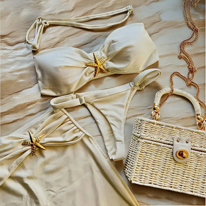 Starfish Bikini Thong 3pcs Set