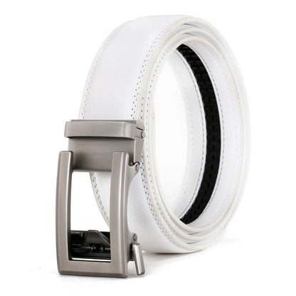 Men's Genuine Leather Belt Alloy Buckle