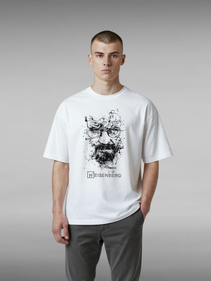 Heisenberg Print Cotton T-shirt Men