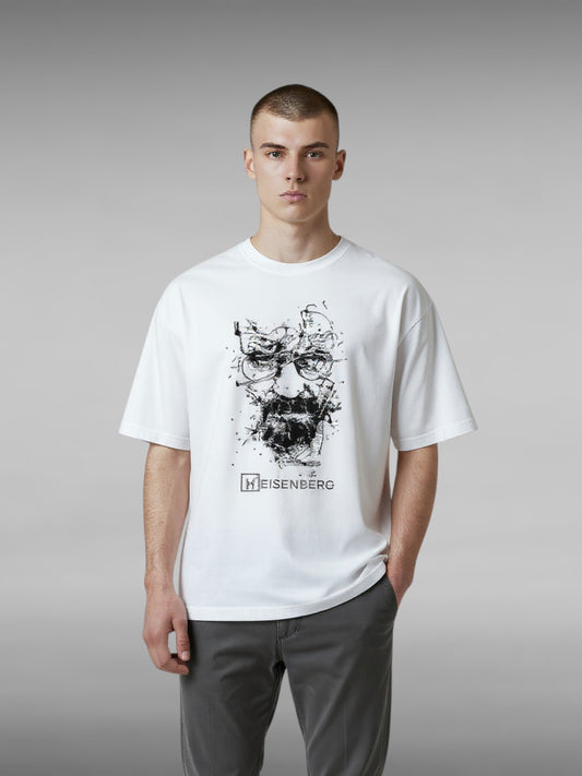 Heisenberg Print Cotton T-shirt Men