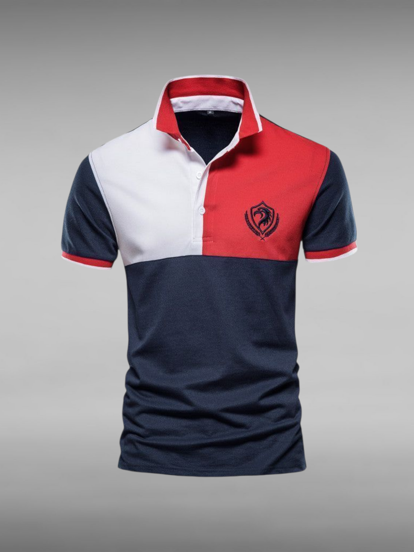 Men's Stitching POLO Shirt Plus Size Men's Short Sleeves